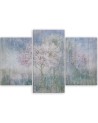 Flowering tree in a meadow old and dirty - Canvas print for bedroom | FEEBY