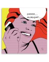 Pop art comic strip Woman Alright - Canvas wall art painting | FEEBY