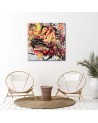 Woman Pop art Collage - Living room Canvas painting | FEEBY