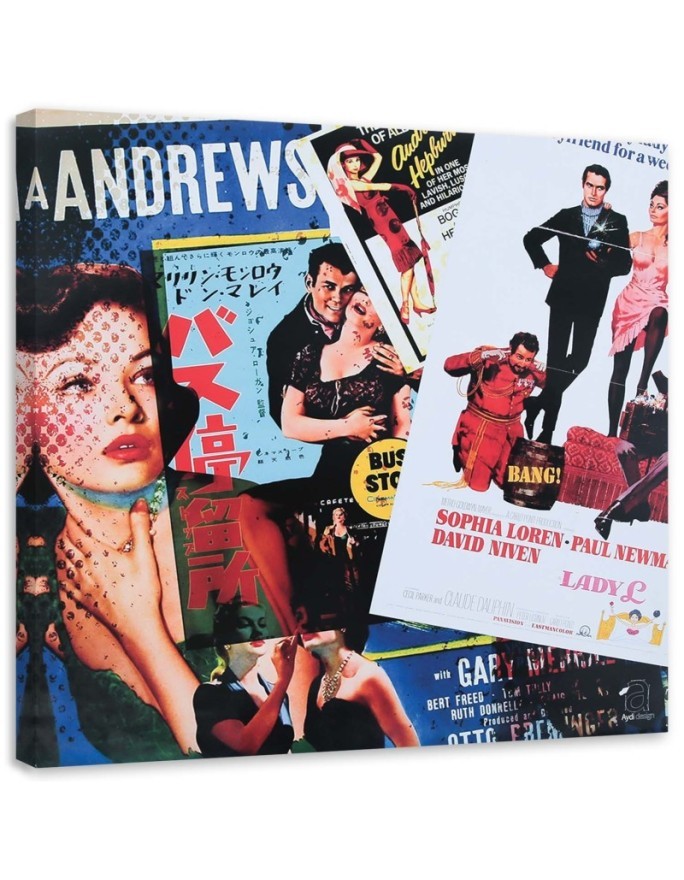 Stack of colourful magazines - Canvas prints for living room | FEEBY