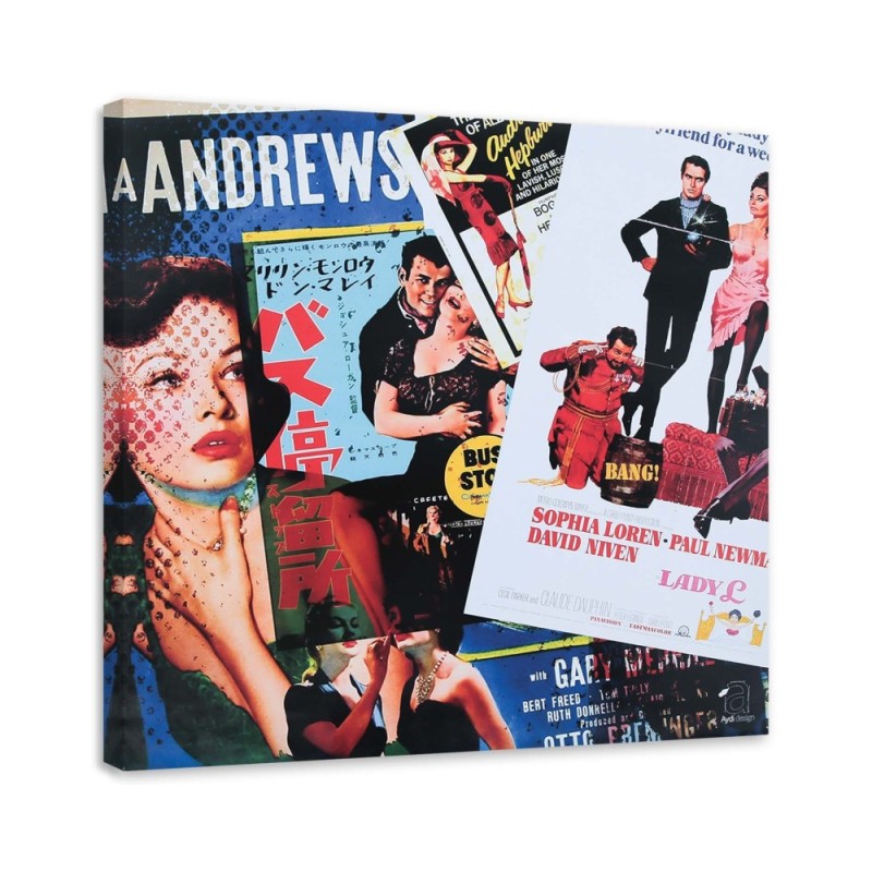 Stack of colourful magazines - Canvas prints for living room | FEEBY