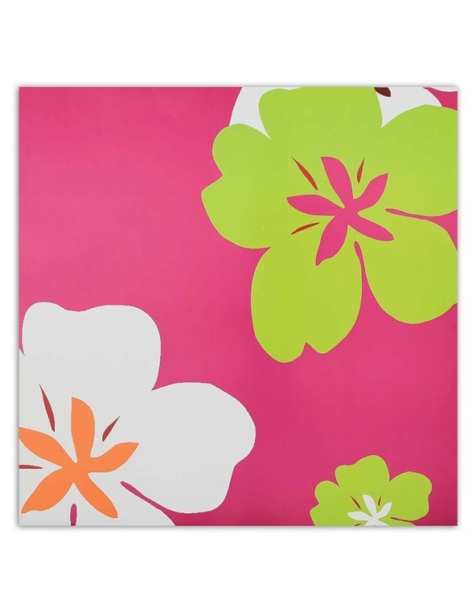 Flowers on pink background - Canvas prints for living room | FEEBY