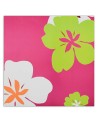 Flowers on pink background - Canvas prints for living room | FEEBY