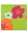 Colourful flowers on a green background - Wall art Canvas prints | FEEBY