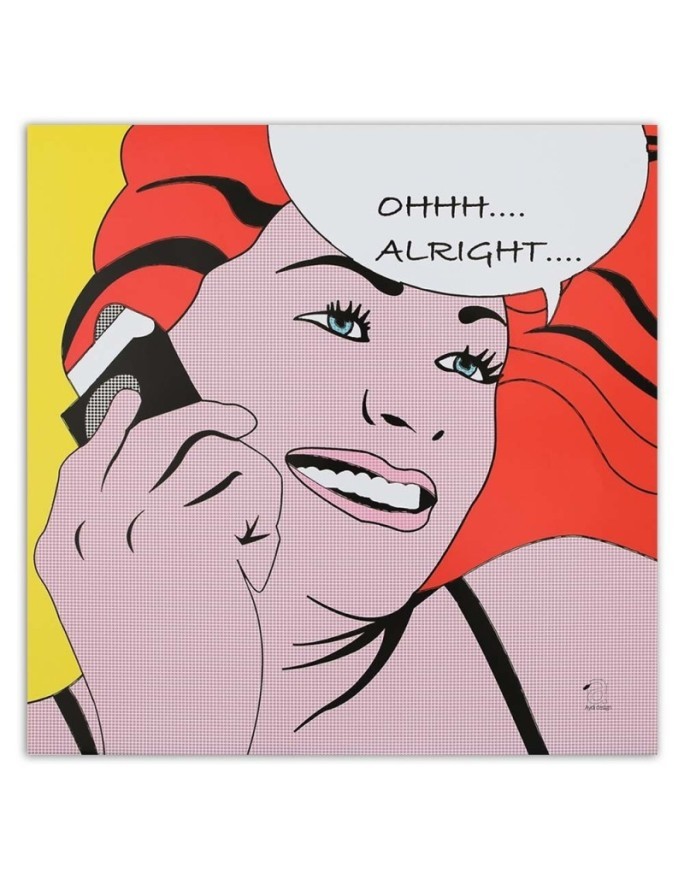 Cartoon pop art - Canvas prints for retro living room | FEEBY