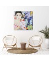 Faces of women pop art - Canvas prints for retro living room | FEEBY