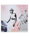 Woman at a gas station - Printed Canvas prints for living room | FEEBY