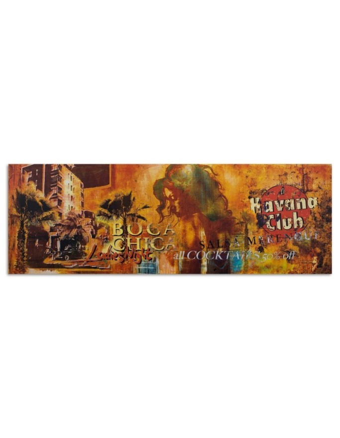 Havana Club collage - Printed Canvas prints for the living room | FEEBY