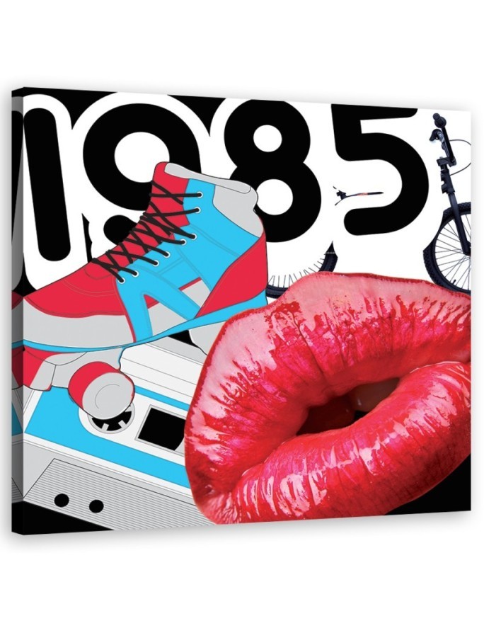 Red lips abstractions - Printed wall art for the bedroom | FEEBY