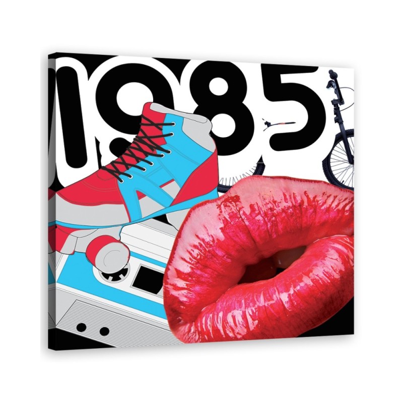 Red lips abstractions - Printed wall art for the bedroom | FEEBY