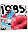 Red lips abstractions - Printed wall art for the bedroom | FEEBY
