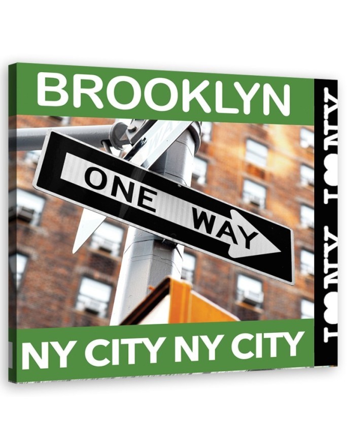 Brooklyn collage - Canvas prints for the living room | FEEBY