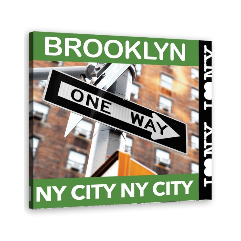 Brooklyn collage - Canvas prints for the living room | FEEBY