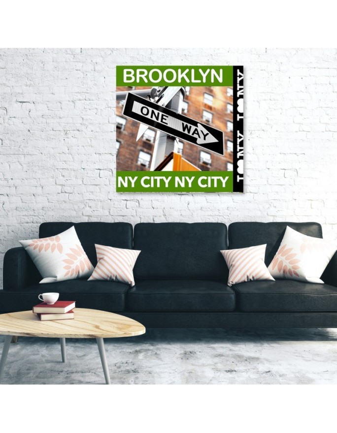 Brooklyn collage - Canvas prints for the living room | FEEBY