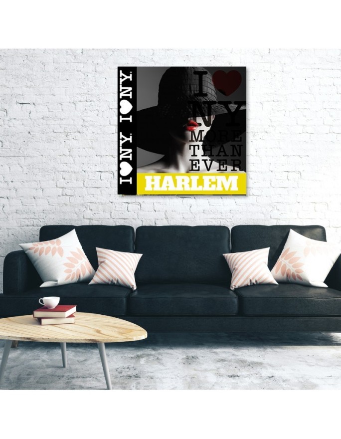 New York Woman Pop art. Printed Canvas prints for the living room | FEEBY