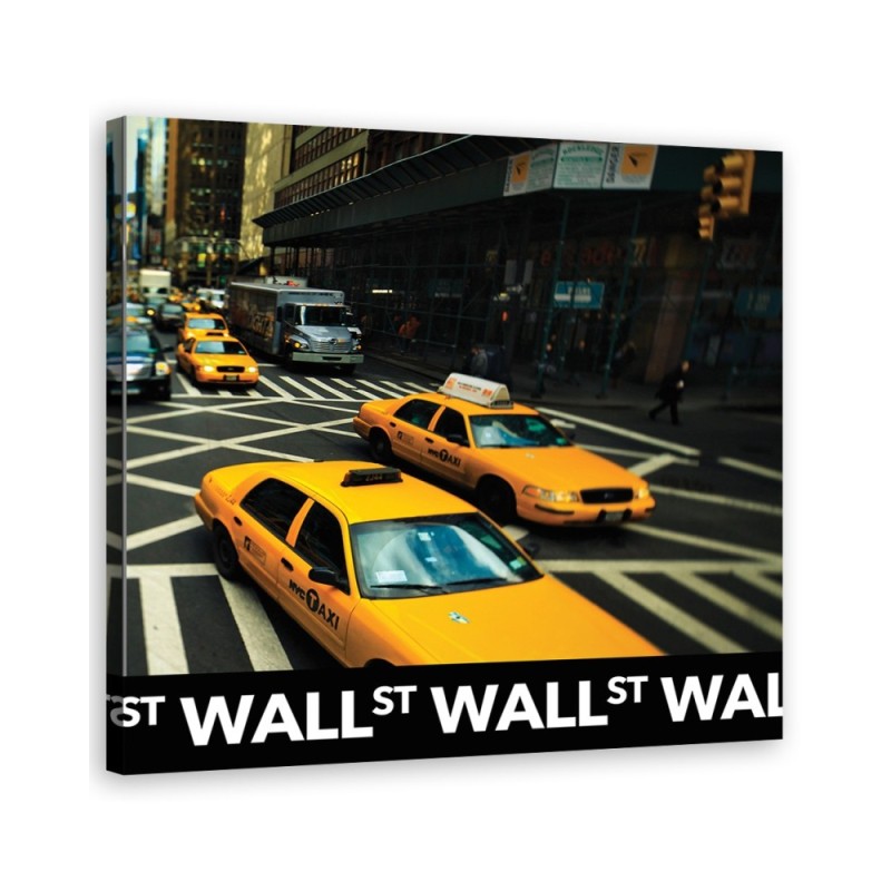 New York yellow taxi pop art - Wall painting for bedroom | FEEBY
