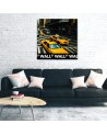 New York yellow taxi pop art - Wall painting for bedroom | FEEBY