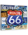 Route 66 Colourful - Wall art painting for bedroom | FEEBY