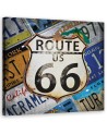 Route 66 Colourful - Wall painting for the bedroom | FEEBY