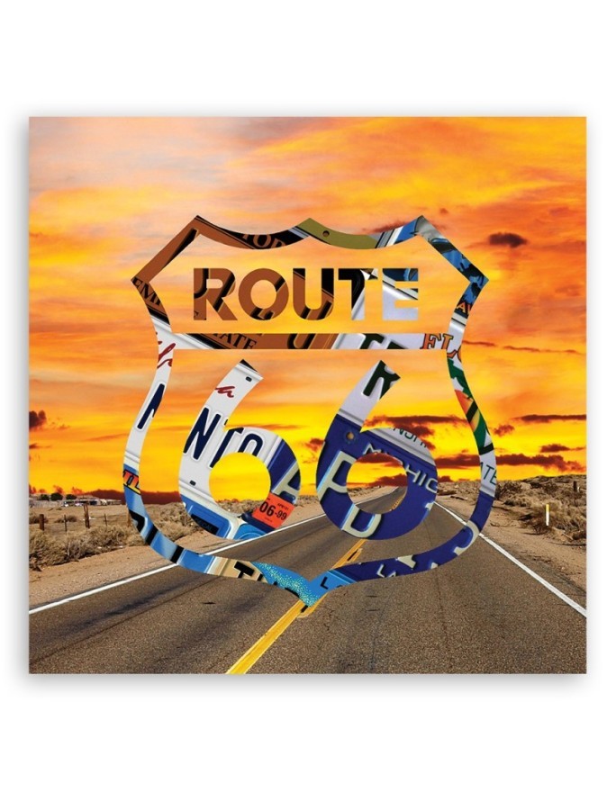 Route 66 Colourful - Wall art canvas painting for the bedroom | FEEBY