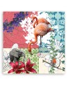 Flamingo Elephant Bird collage - Bedroom wall art painting | FEEBY