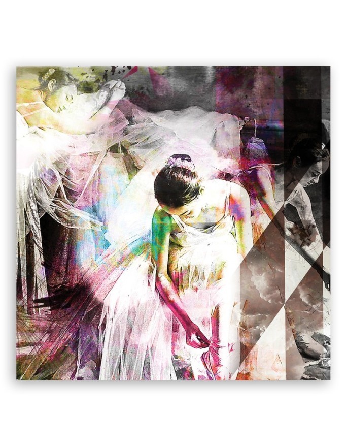 Woman pastel abstraction - Modern watercolour Canvas paintings | FEEBY