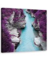 Landscapes river in the mountains - Canvas painting for living room | FEEBY
