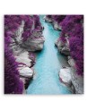 Landscapes river in the mountains - Canvas painting for living room | FEEBY