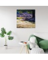 Landscape lavender meadow - Canvas painting for living room canvas | FEEBY