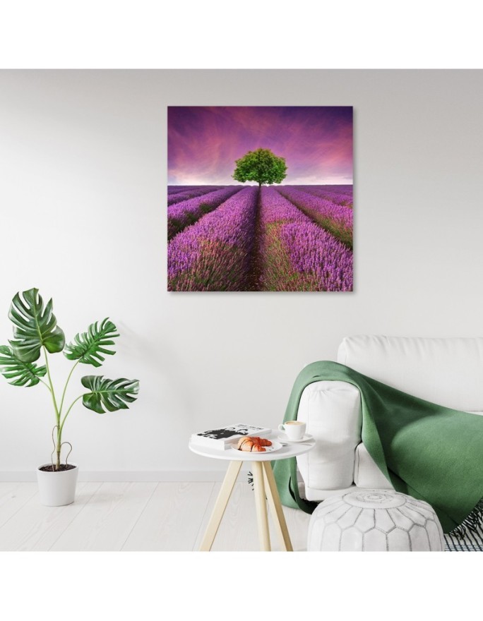 Landscape violet - Pictures on Canvas for the living room canvas | FEEBY
