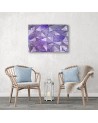 Purple geometric shapes - Printed Canvas prints | FEEBY