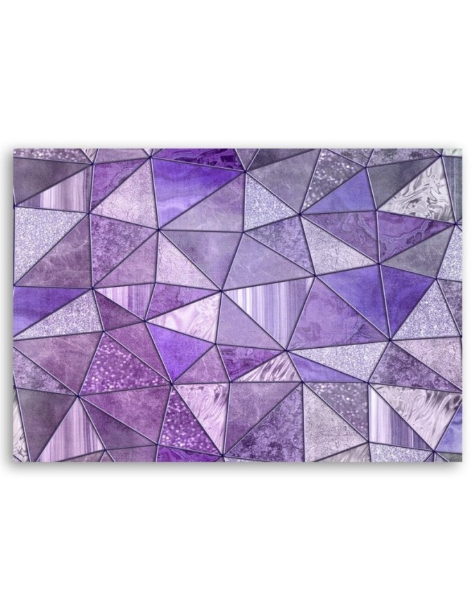 Purple geometric shapes - Printed Canvas prints | FEEBY
