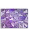 Purple geometric shapes - Printed Canvas prints | FEEBY
