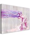 Woman with long hair - Purple Canvas prints | FEEBY