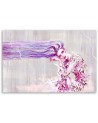 Woman with long hair - Purple Canvas prints | FEEBY