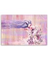 Woman with long hair - Bedroom wall art painting | FEEBY