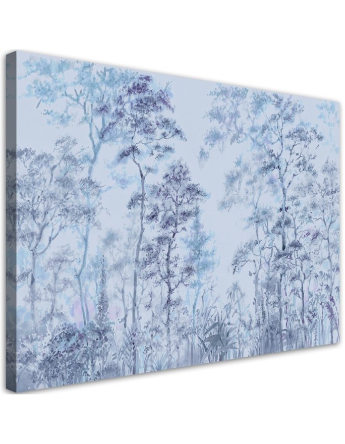 Canvas print High thin trees
