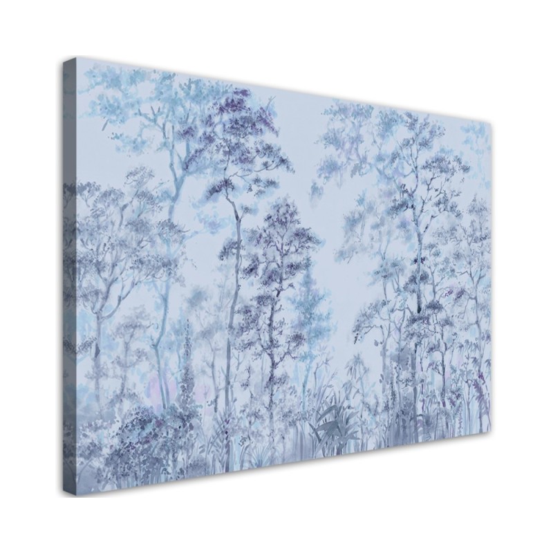 Tall trees landscape - Wall art painting for the bedroom | FEEBY