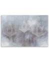 Retro chandeliers - Canvas wall art painting | FEEBY