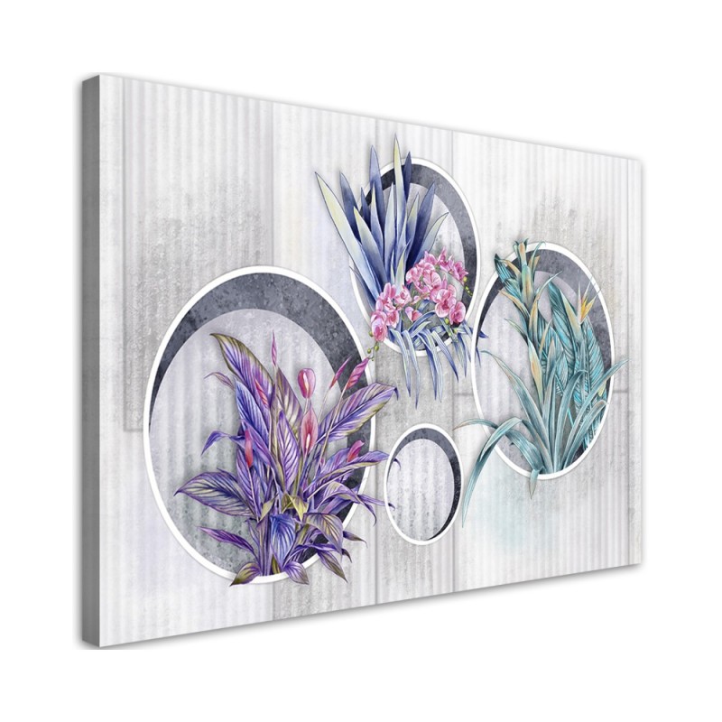 Pastel purple flowers - Modern canvas print | FEEBY