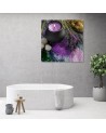 Zen spa candle purple - Modern painting for living room | FEEBY