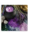 Zen spa candle purple - Modern painting for living room | FEEBY