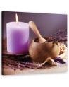 Lavender spa candle - Modern Canvas painting for living room | FEEBY