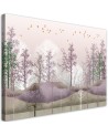 Birds above the forest - Modern Canvas painting for the living room | FEEBY