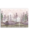 Birds above the forest - Modern Canvas painting for the living room | FEEBY
