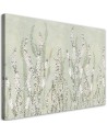 Small flowers on the wall background - Canvas prints with flowers | FEEBY