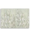 Small flowers on the wall background - Canvas prints with flowers | FEEBY
