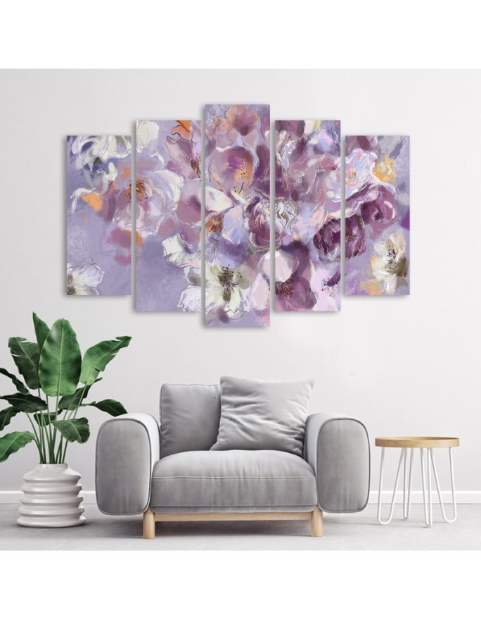Iris flower - Painting for the living room | FEEBY