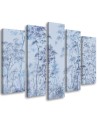 Bedroom Canvas painting - Tall thin trees | FEEBY