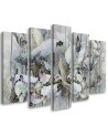 Wall art painting for living room - Holy lotus flowers | FEEBY